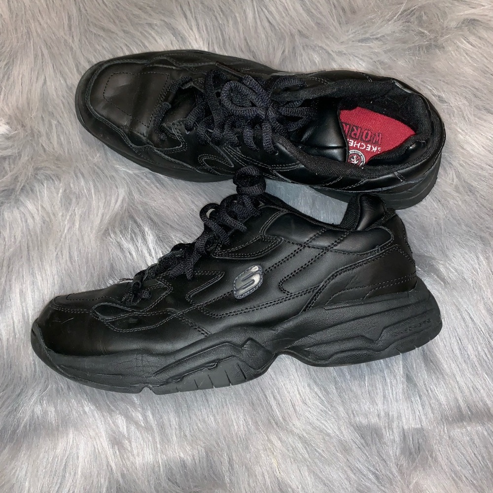 Men’s Skechers All Black Work Shoes
